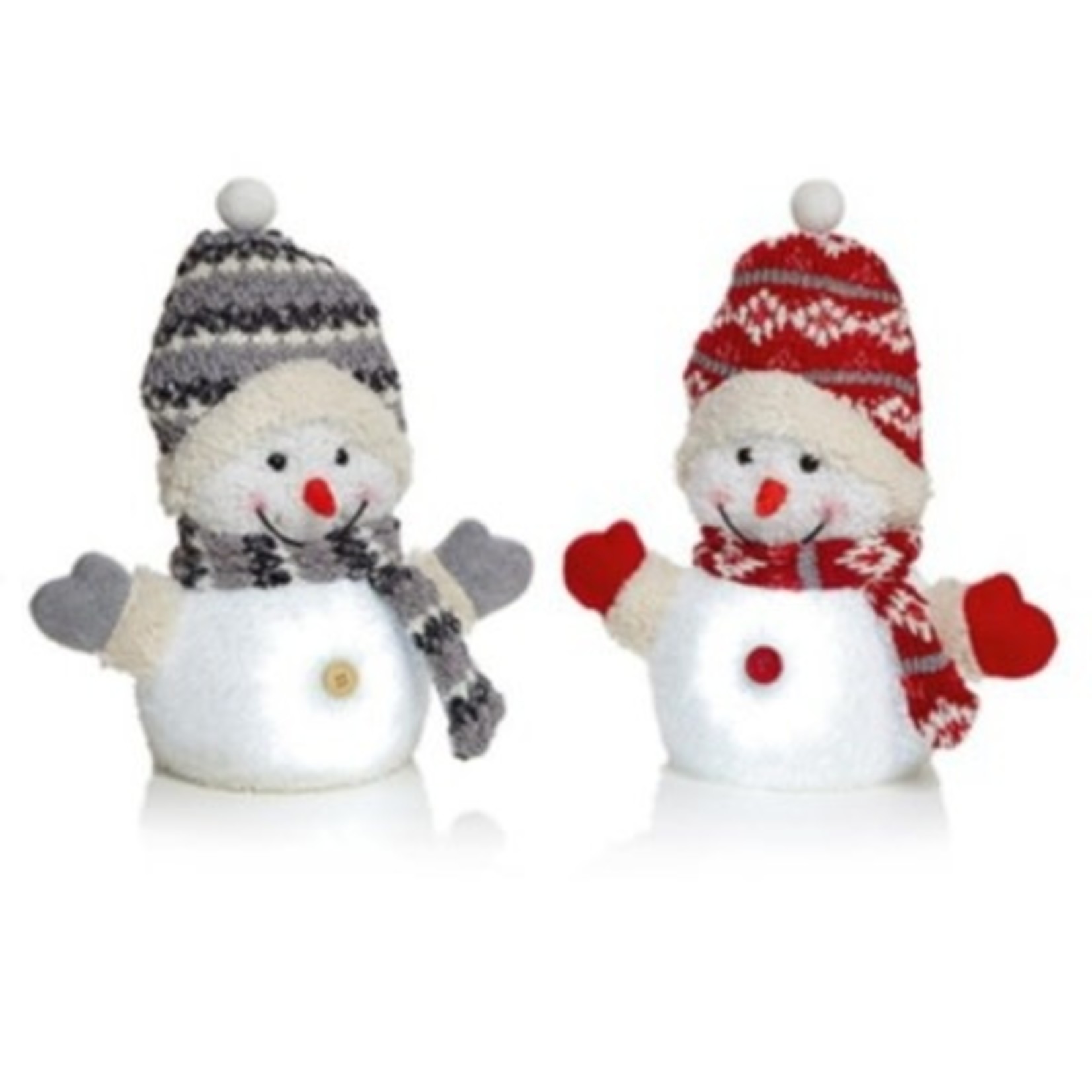 23Cm Revolving Snowman Led