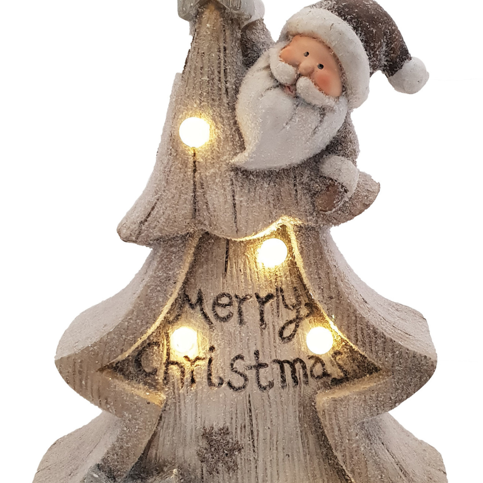 Western Grave Products 41Cm Santa On Xmas Tree With Led