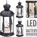 Koopman LANTERN WITH XMAS SCENE 43CM