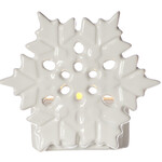 Festive Productions Ltd Snowflake Candle Holder 8Cm White