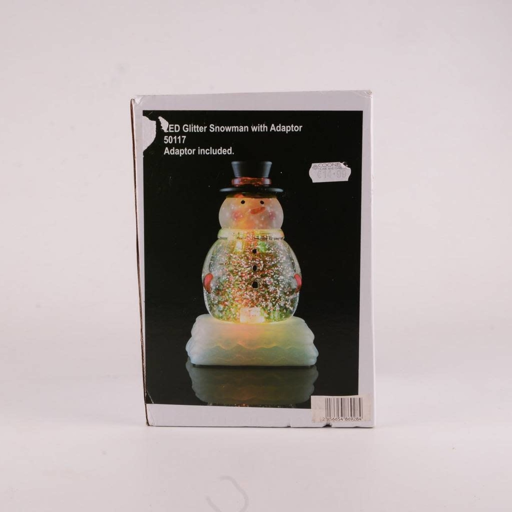 Western Grave Products Glitter Led Snowman With Top Hat