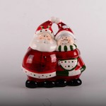 Mr / Mrs Claus Xmas Cookie Jar 23.5