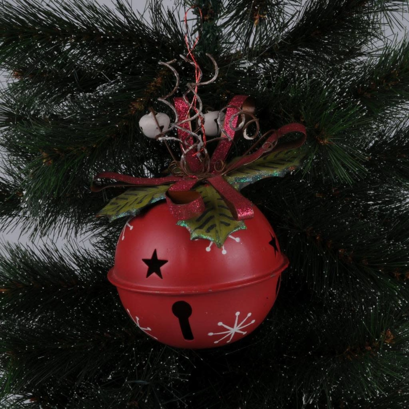 Snowflake Lge Metal Bauble