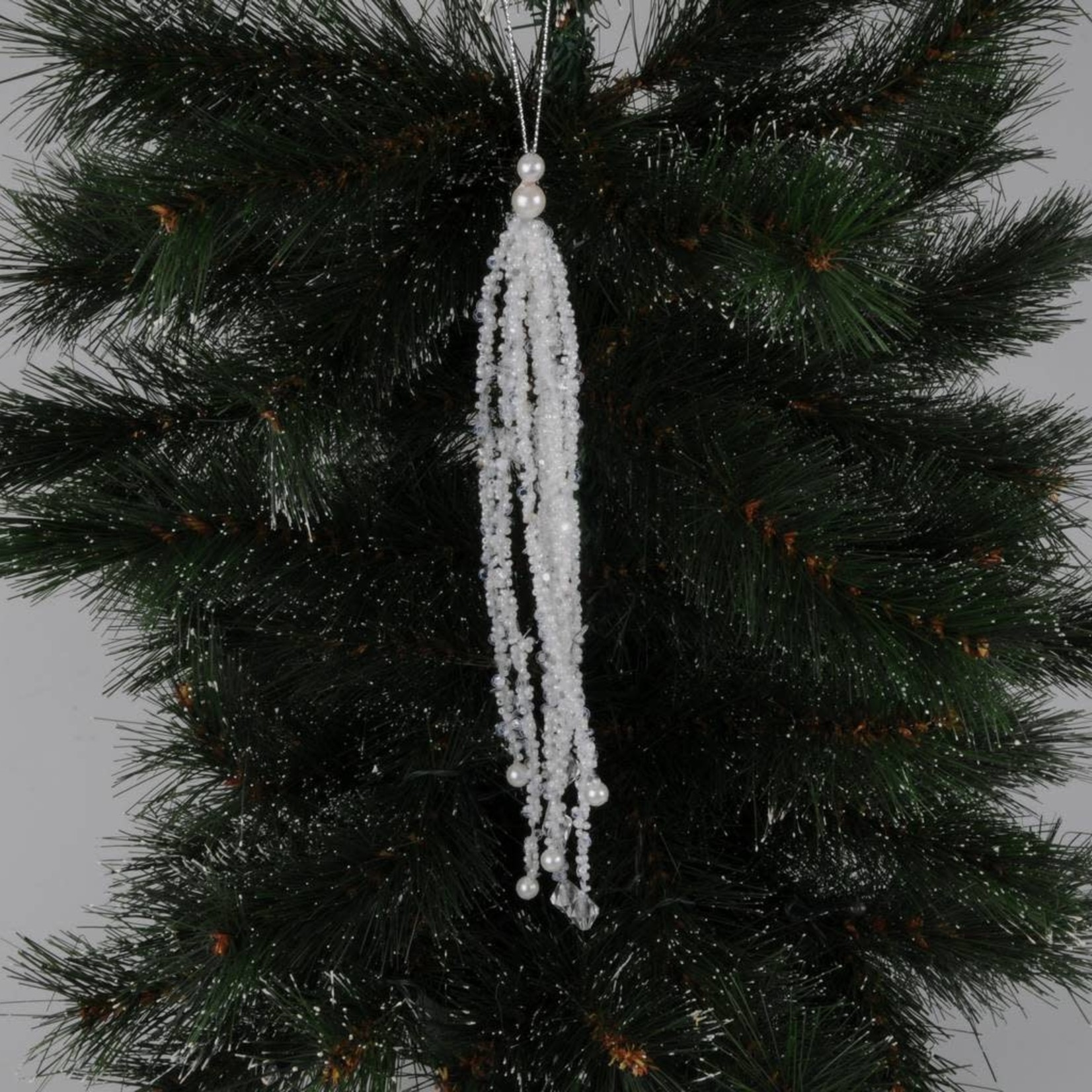 Festive Productions Ltd 35.5Cm Bead/Glitter Tassel Ornament