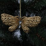 Festive Productions Ltd Glitter Butterfly W-Jewel Gold