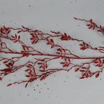 1.5M (6Ft) Mini Leaf Garland Red