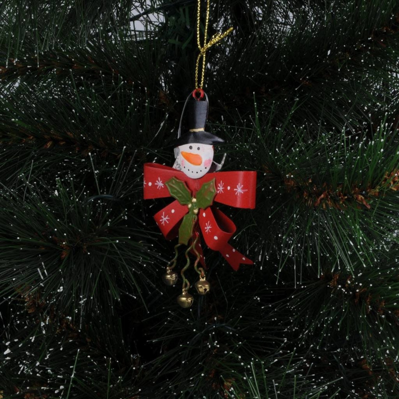 Merry Snowman Bow Hanger