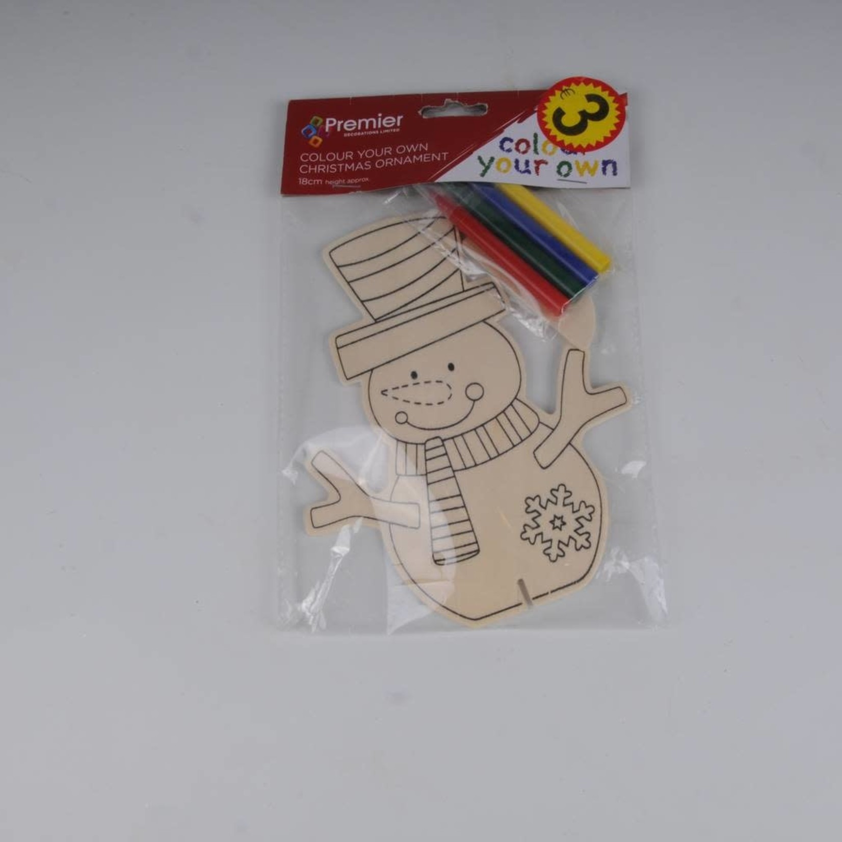 Colour Your Own Decorations 18Cm