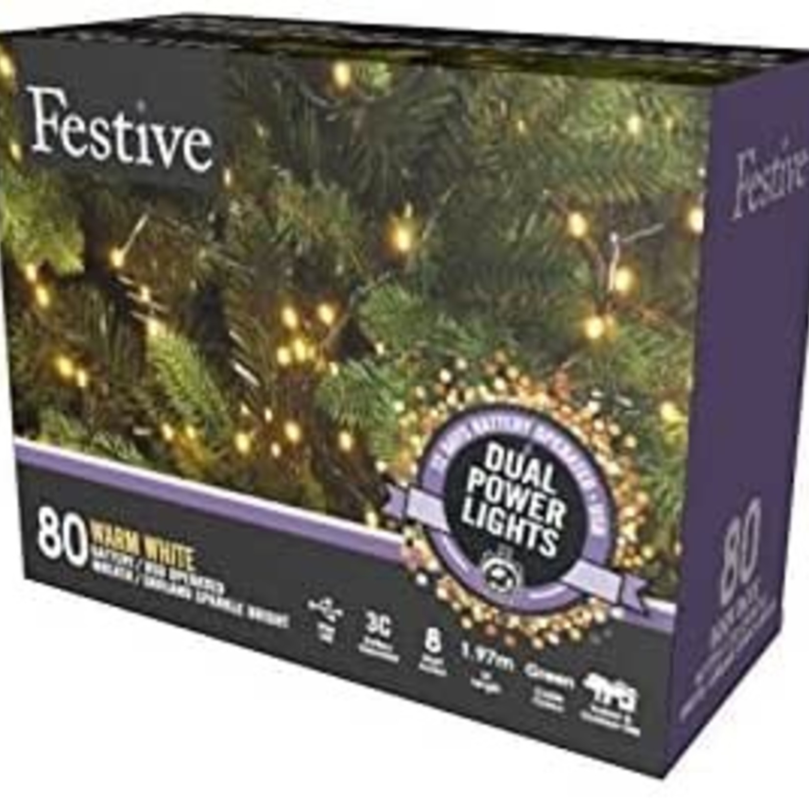 Festive Productions Ltd DUAL POWER LIGHTS USB BO 80 CW