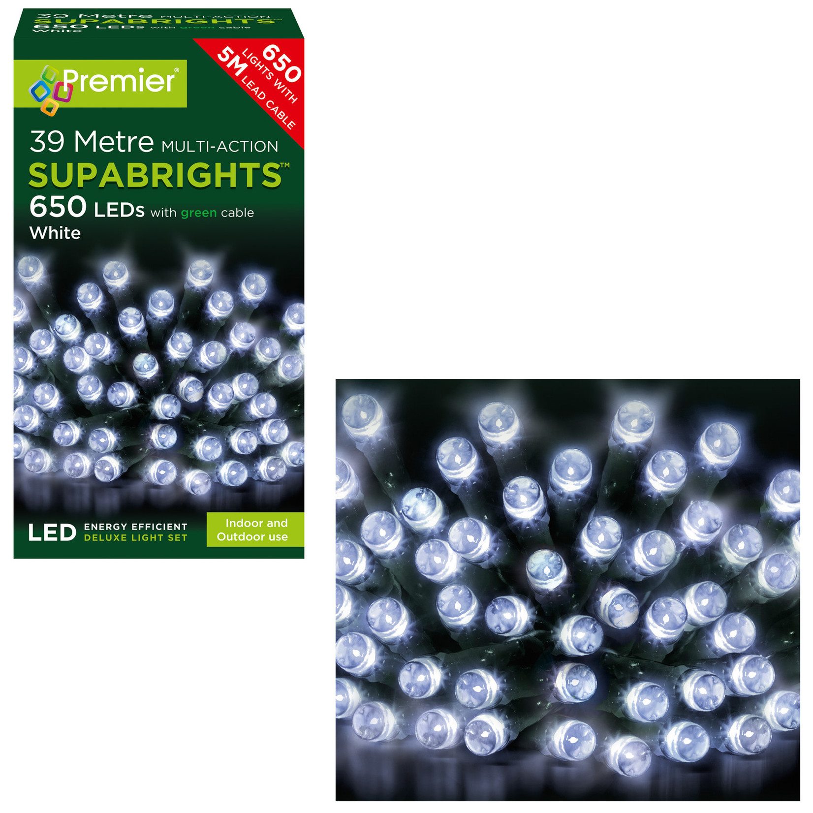 650 M-A SupaBrights White LEDs Lights with Multi Action