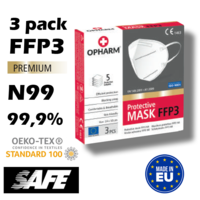 3 Masque FFP3 N99 | Blanc | Fabriqué dans l'UE