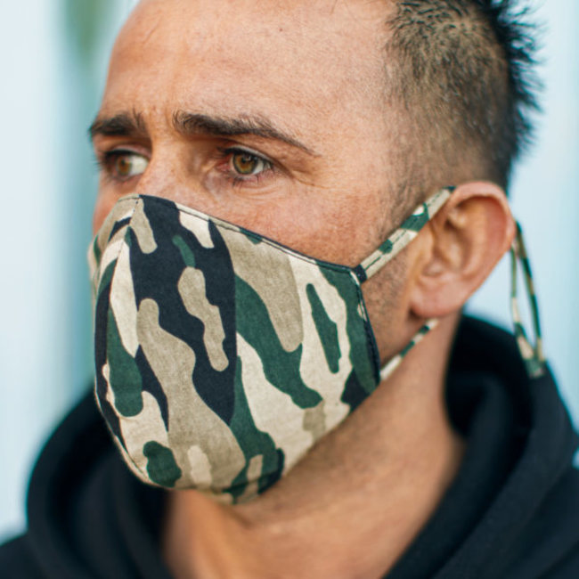 Street Wear Mask Washable Facemask |  Camo  | Streetwear | Soft Cotton | Single pack