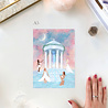 Godinnen tempel art print Godinnen tempel art print