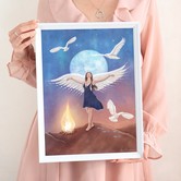 Wise women art print