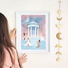 Godinnen tempel art print Godinnen tempel art print