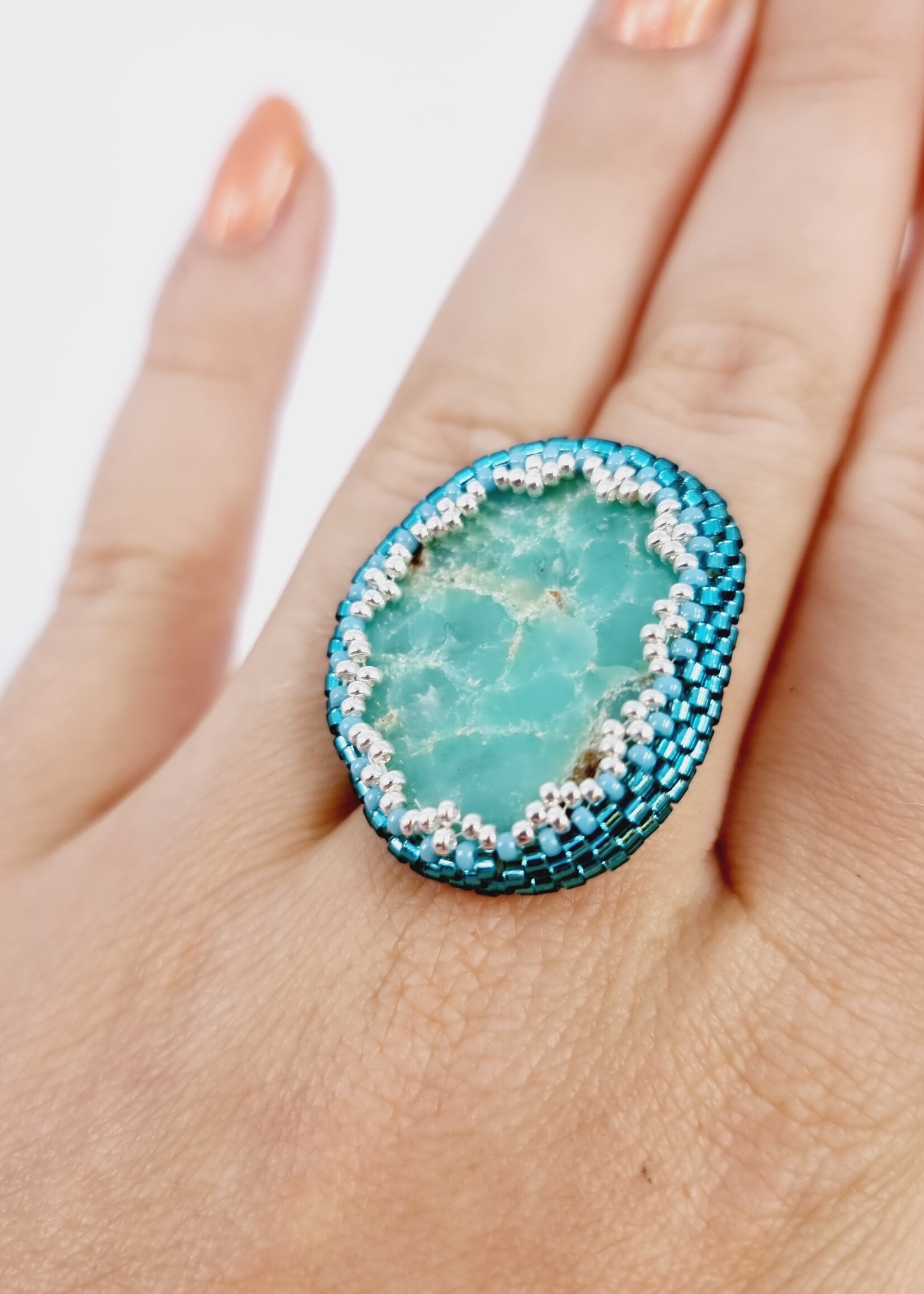 Chrysopraas ring