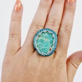 Chrysopraas ring