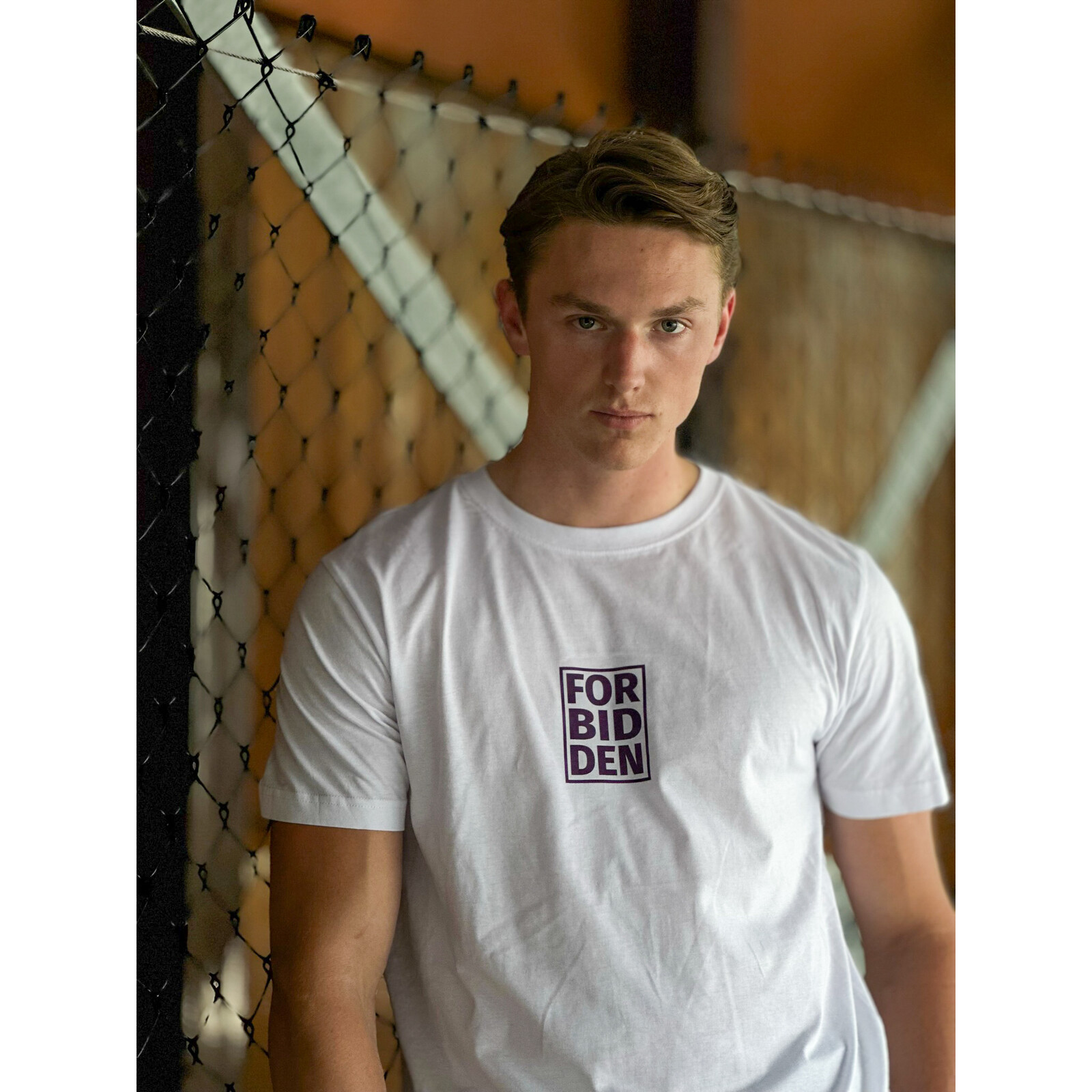 T-shirt  elongated logo - White