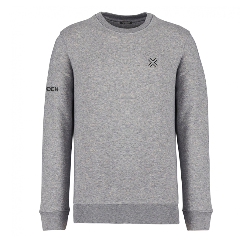 Sweater embroidered logo - Moongrey