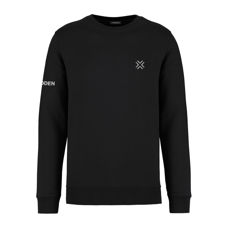 Sweater  embroidered logo - Black