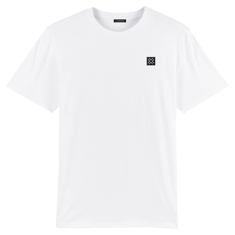 T-shirt patch logo - White