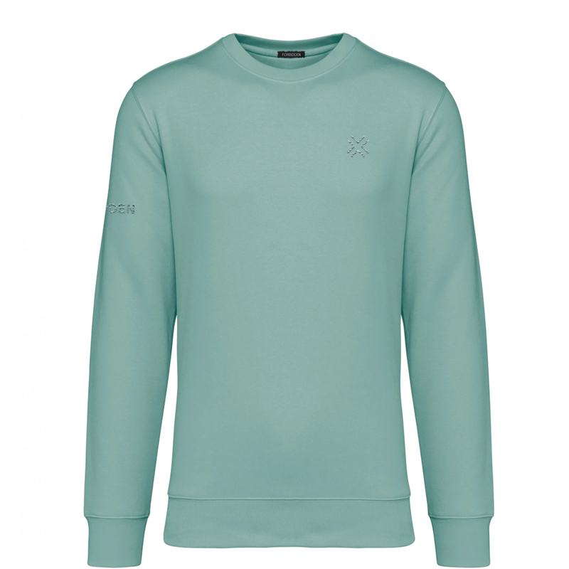Sweater embroidered logo - Light green