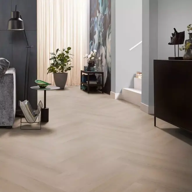 Floorlife Yup Merton Herringbone Dryback Dark Oak