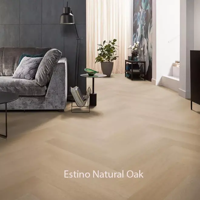 Ambiant Spigato Estino Herringbone Dryback Natural Oak