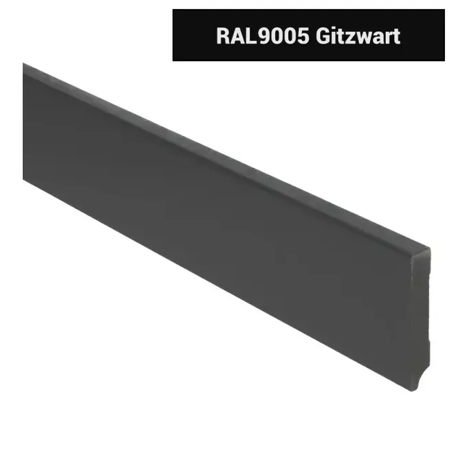 Zwarte Hoge Plint Gelakt Ral 9005