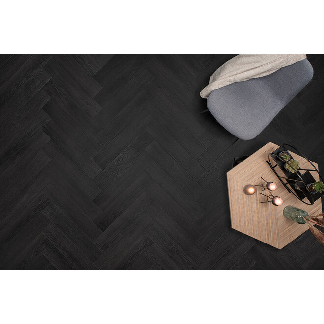 FLOER Herringbone Click PVC Maas Black