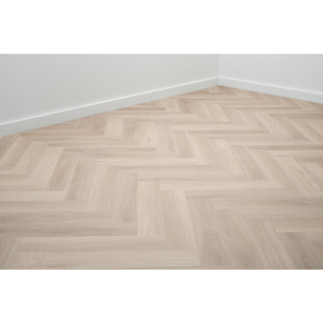 FLOER Herringbone Dryback PVC Pure Oak