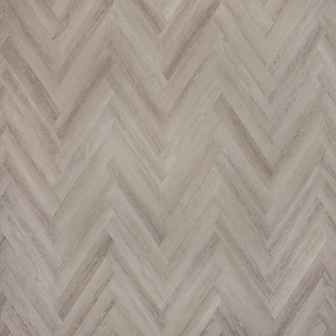 FLOER Herringbone Dryback PVC Grey Oak