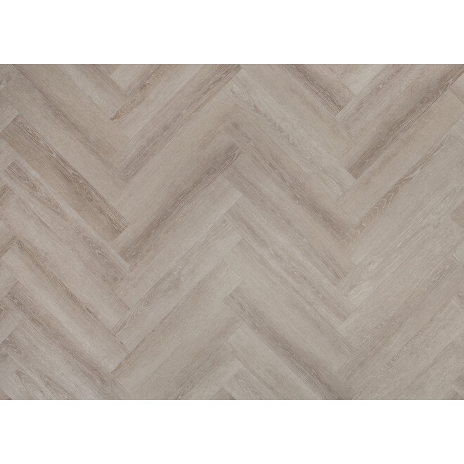 FLOER Herringbone Dryback PVC Grey Oak