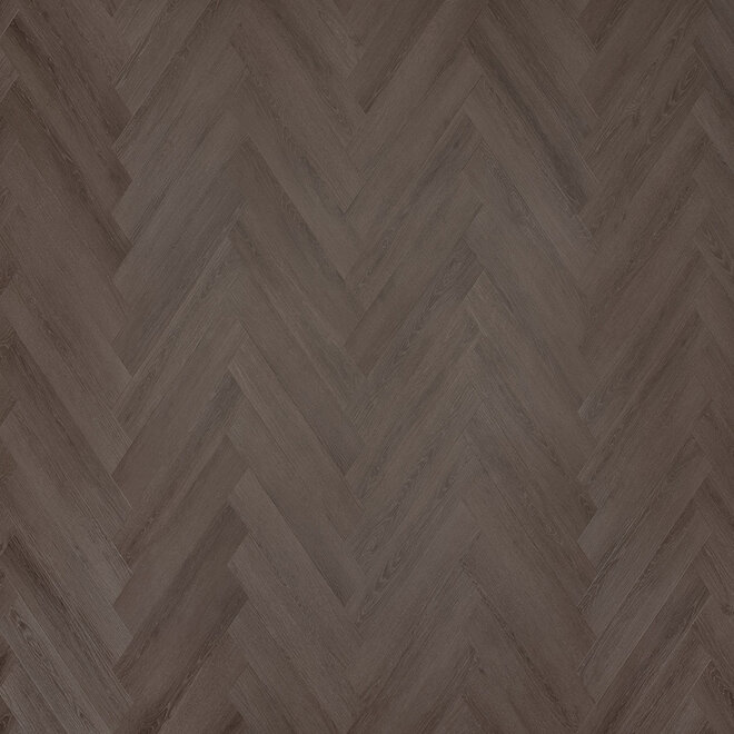 Herringbone Dryback PVC Black Oak