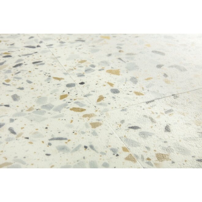 Quickstep Blush Vinyl Flex Tile Dryback PVC Terrazzo Multicolor