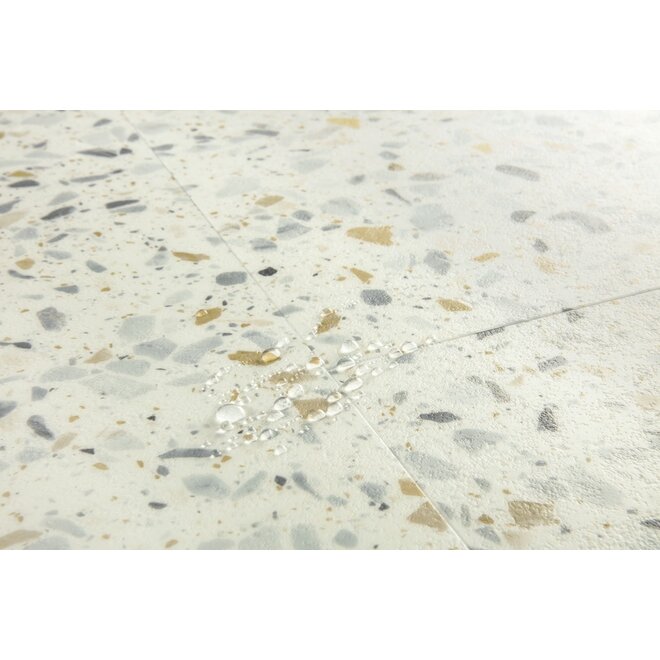 Quickstep Blush Vinyl Flex Tile Click PVC Terrazzo Multicolor