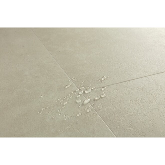Quickstep Blush Vinyl Flex Tile Dryback PVC Concrete Warm Beige