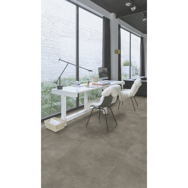 Quickstep Blush Vinyl Flex Tile Dryback PVC Concrete Anthracite