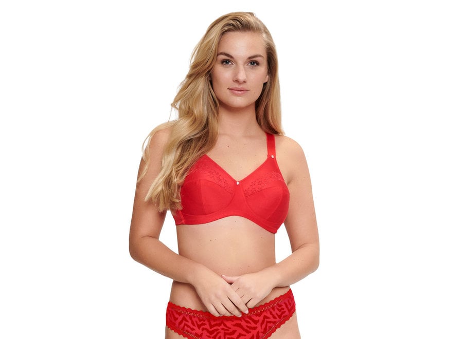 LingaDore Lisette Bra Without Brace With Cotton Red