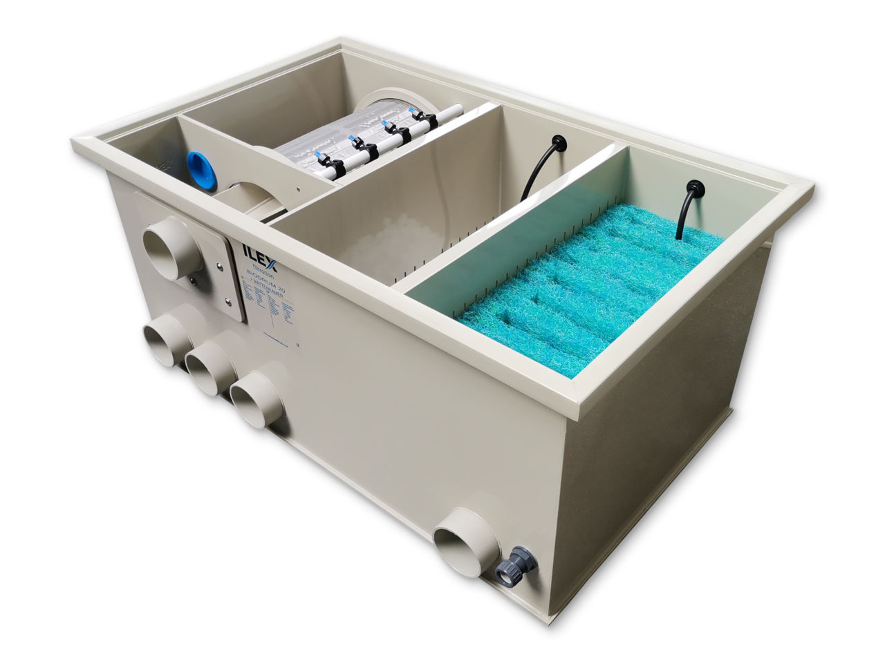 Ilex Filtration Ilex Biodrum 20 incl. mattenkamer Ilex Filtration Ilex Biodrum 20 incl. mattenkamer