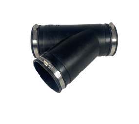 Flexible rubber Y-piece 110mm
