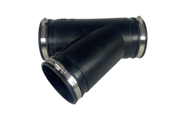 Flexible rubber Y-piece 110mm