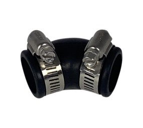 Flexibele rubber bocht (45°) 25mm Flexibele rubber bocht (45°) 25mm