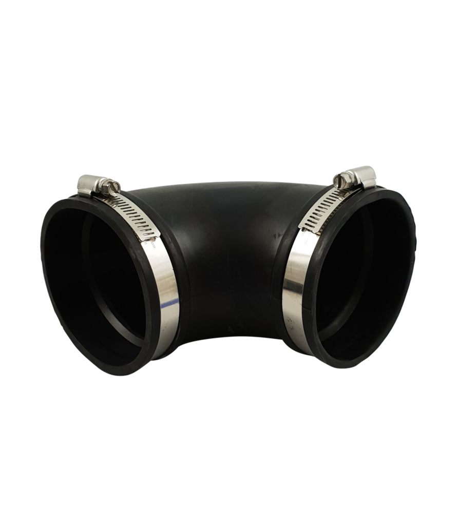 Flexibler Gummibogen (90°) 90mm Flexibler Gummibogen (90°) 90mm