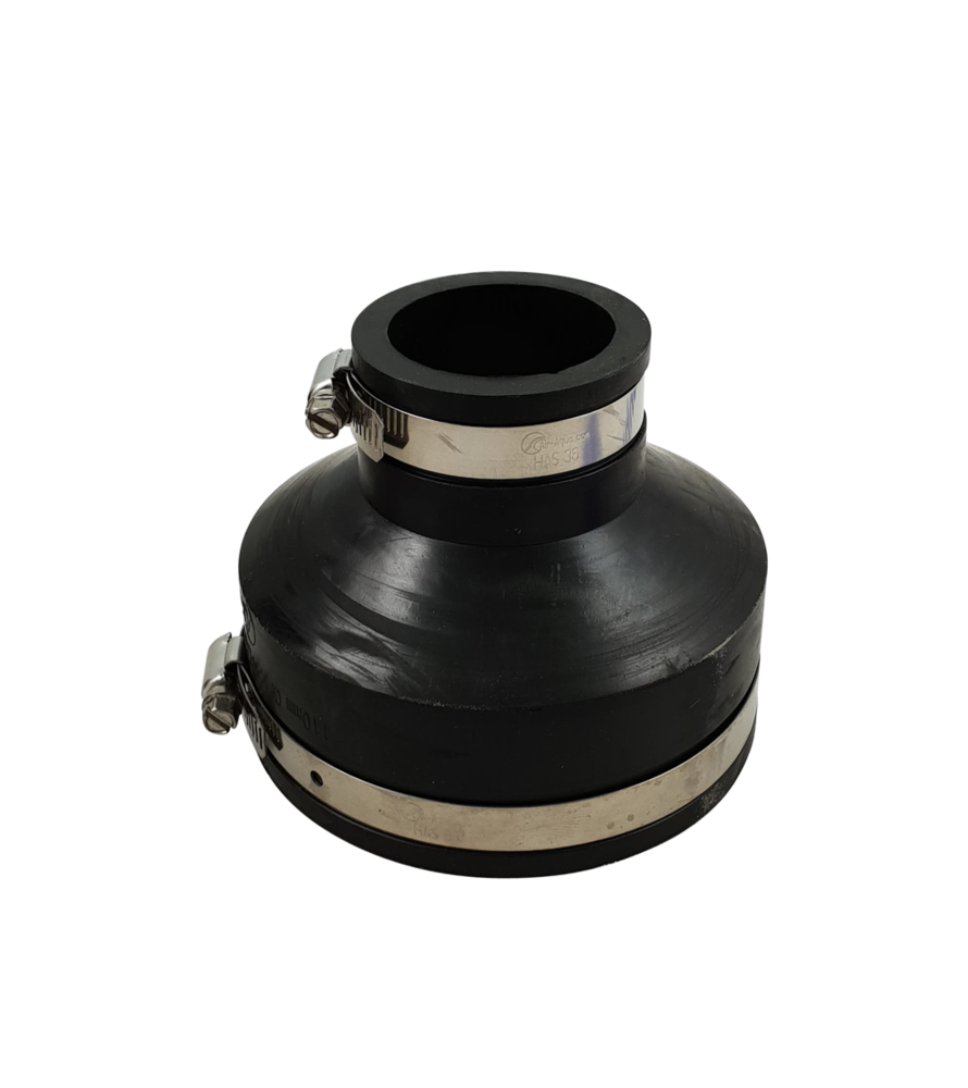 Flexibele rubber verloopsok/mof 110x50mm Flexibele rubber verloopsok/mof 110x50mm