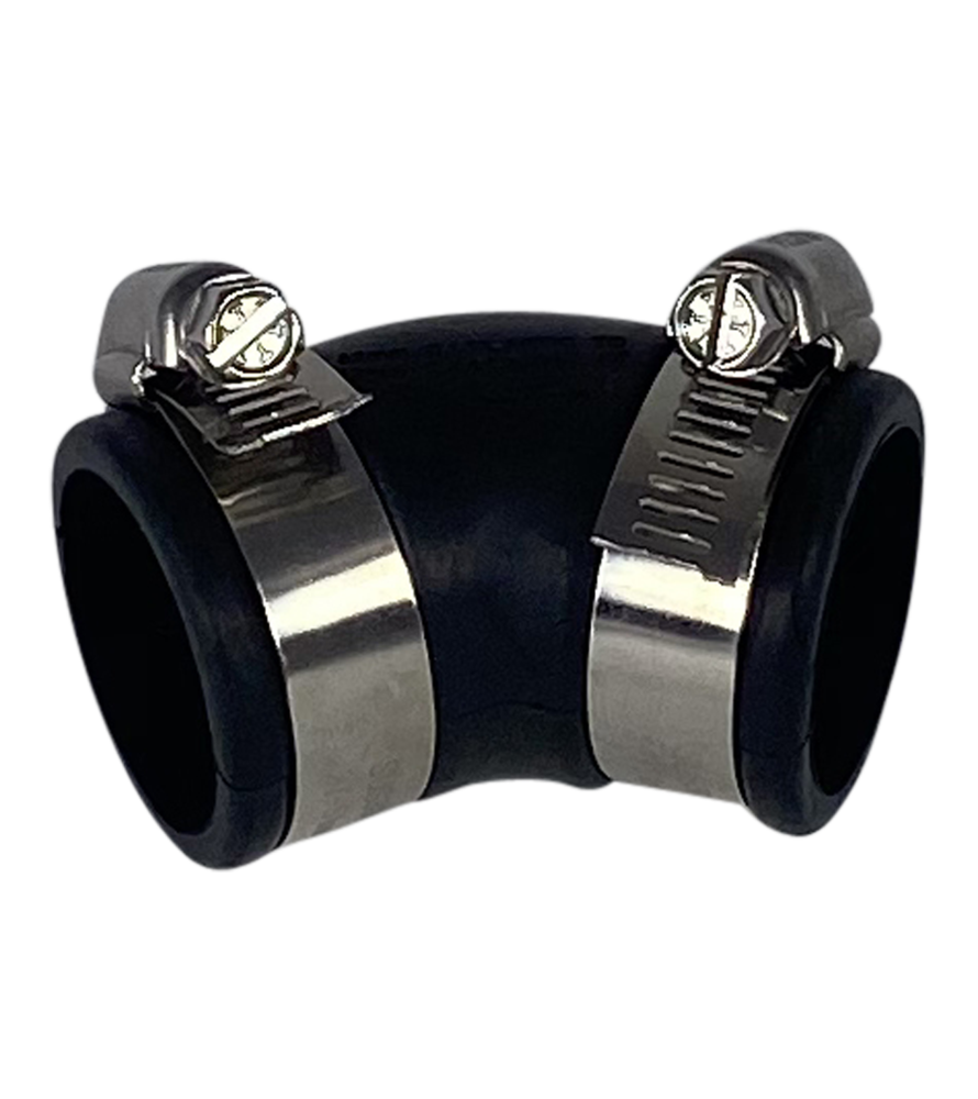 Flexible rubber bend (45°) 32mm Flexible rubber bend (45°) 32mm