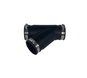 Flexibel rubber Y-stuk 63mm Flexibel rubber Y-stuk 63mm