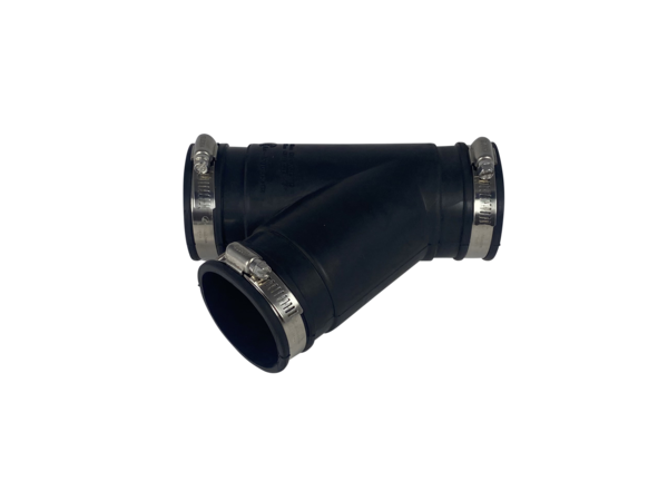 Flexible rubber Y-piece 63mm Flexible rubber Y-piece 63mm