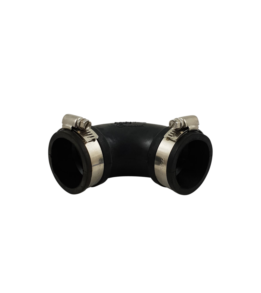 Flexibele rubber bocht (90°) 40mm Flexibele rubber bocht (90°) 40mm