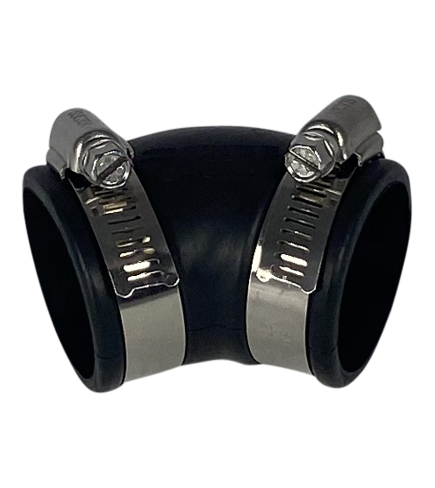 Flexible rubber bend (45°) 40mm Flexible rubber bend (45°) 40mm